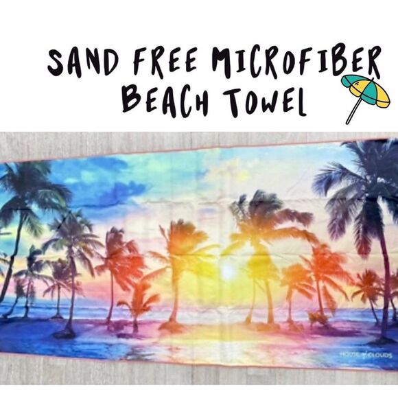 Sand Navy Palm Tree Flamingo Summer Zippered Tote Bag NWT - Picture 8 of 12